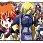 Обложка к Slayers Tsugumix (арбуку). На ней можно увидеть множество различных персонажей, включая Эль-саму и Куппи. 